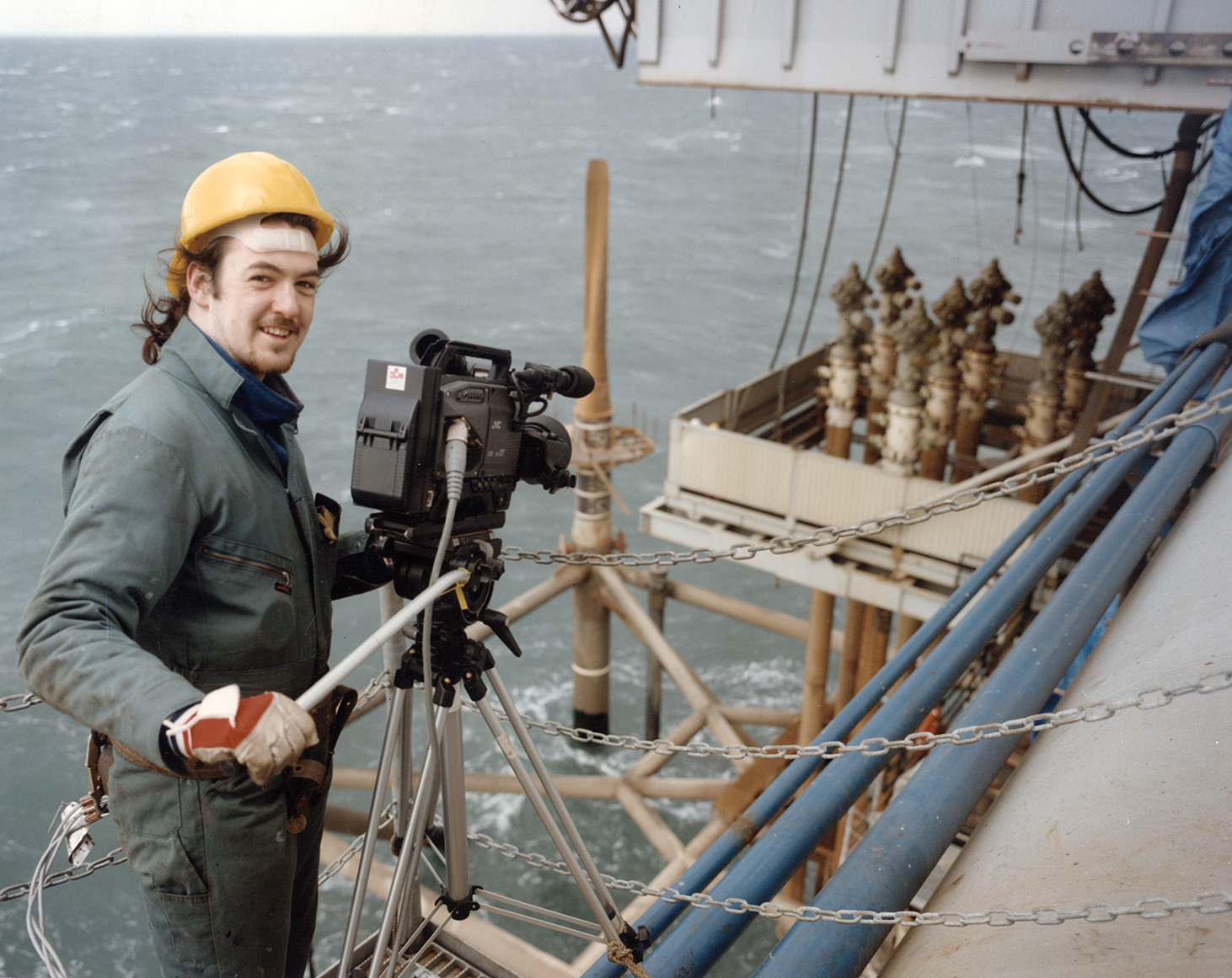 Filming offshore video